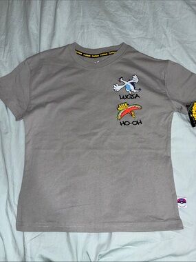Pokemon S Boy NEW Gray Tee with Lugia & Ho-Oh Graphics
